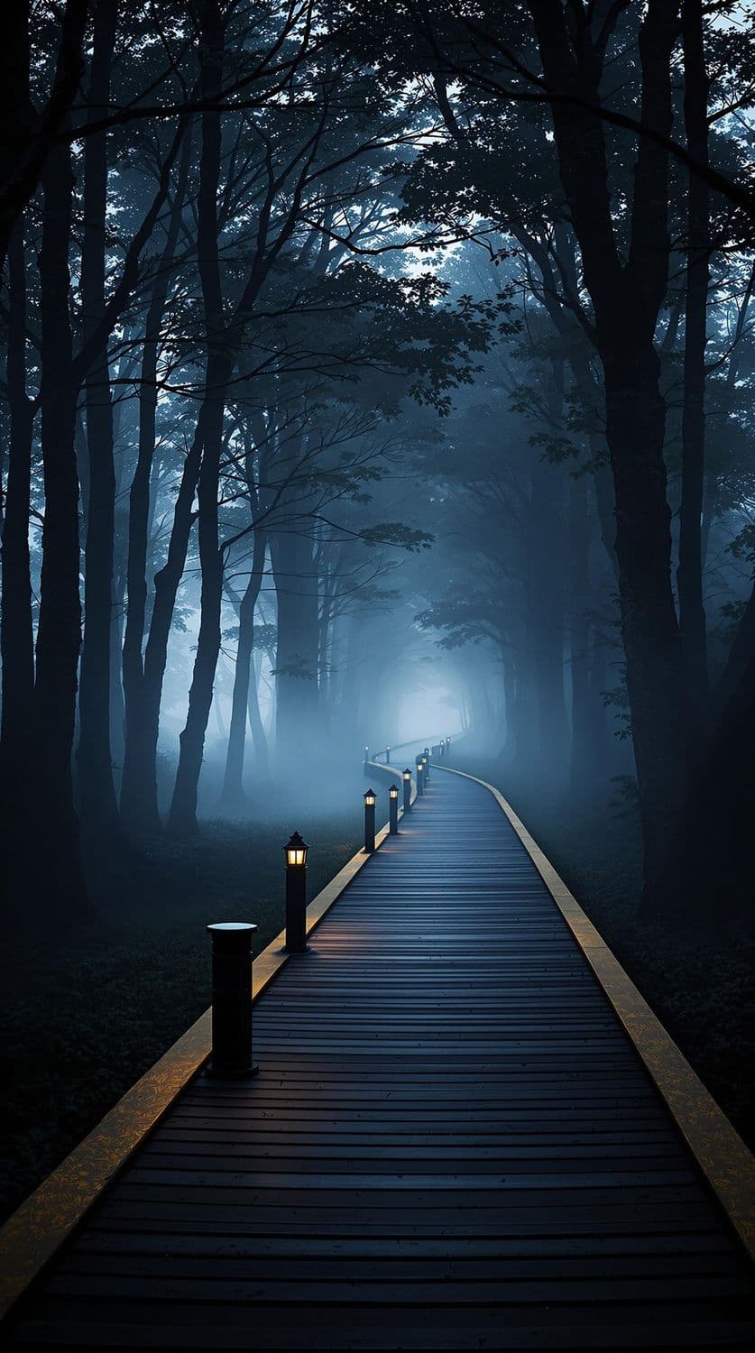 Misty Forest Dawn