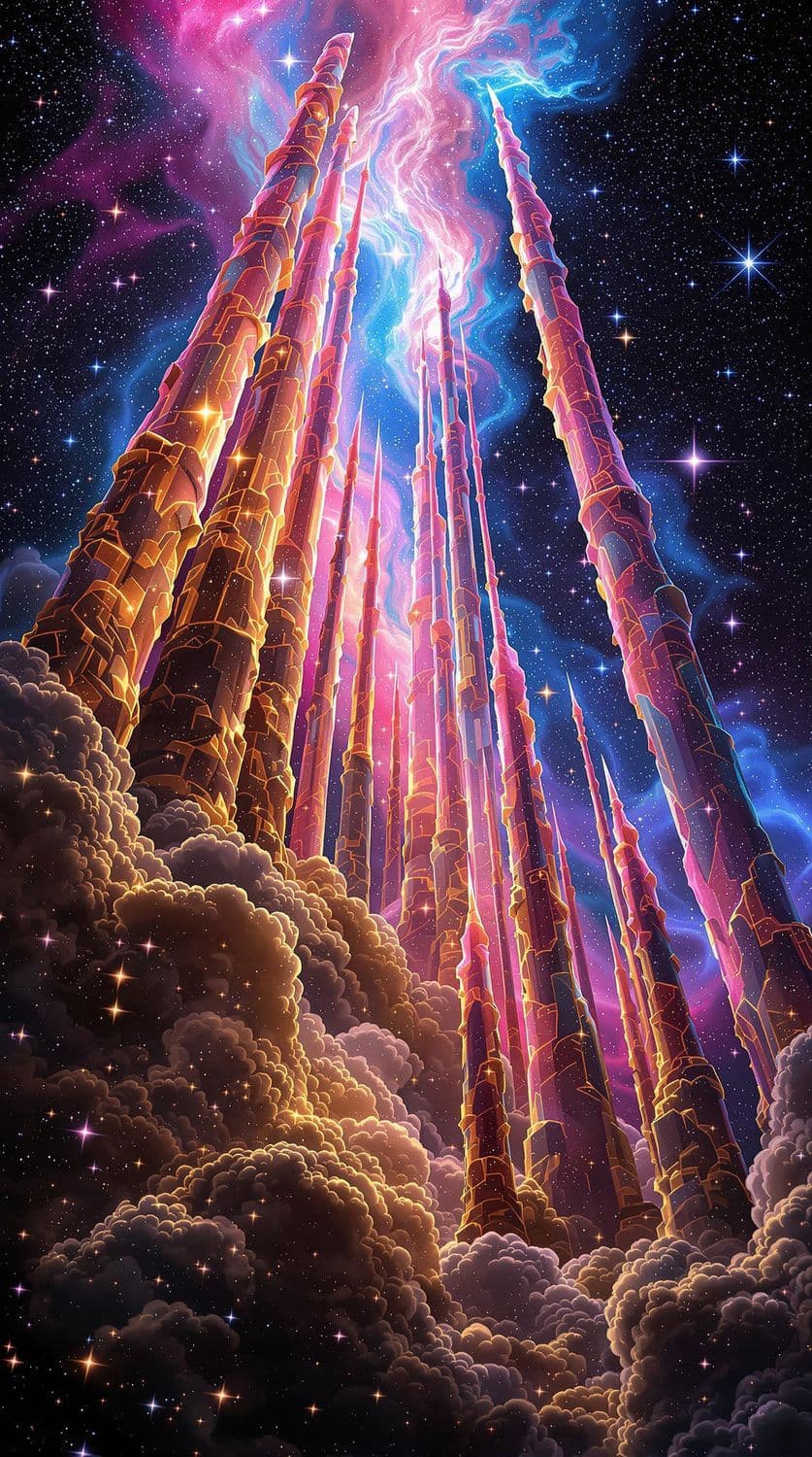 Ethereal Cosmic Columns