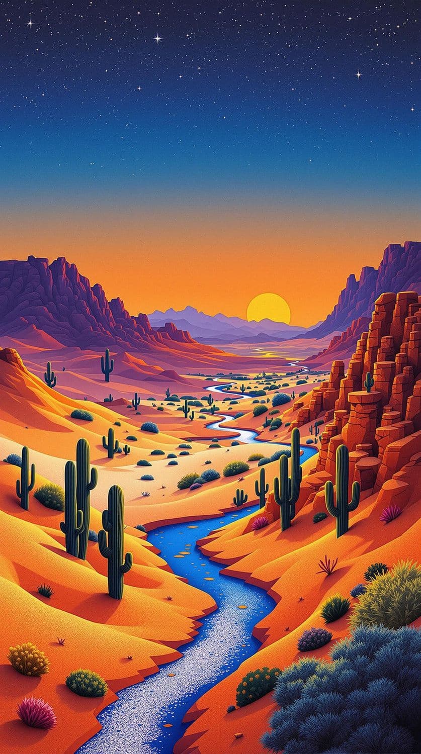 Twilight Desert Mirage