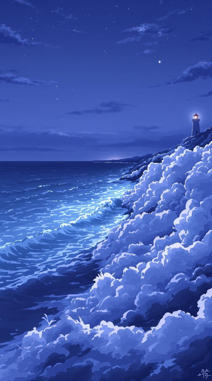 Moonlit Coastal Harmony