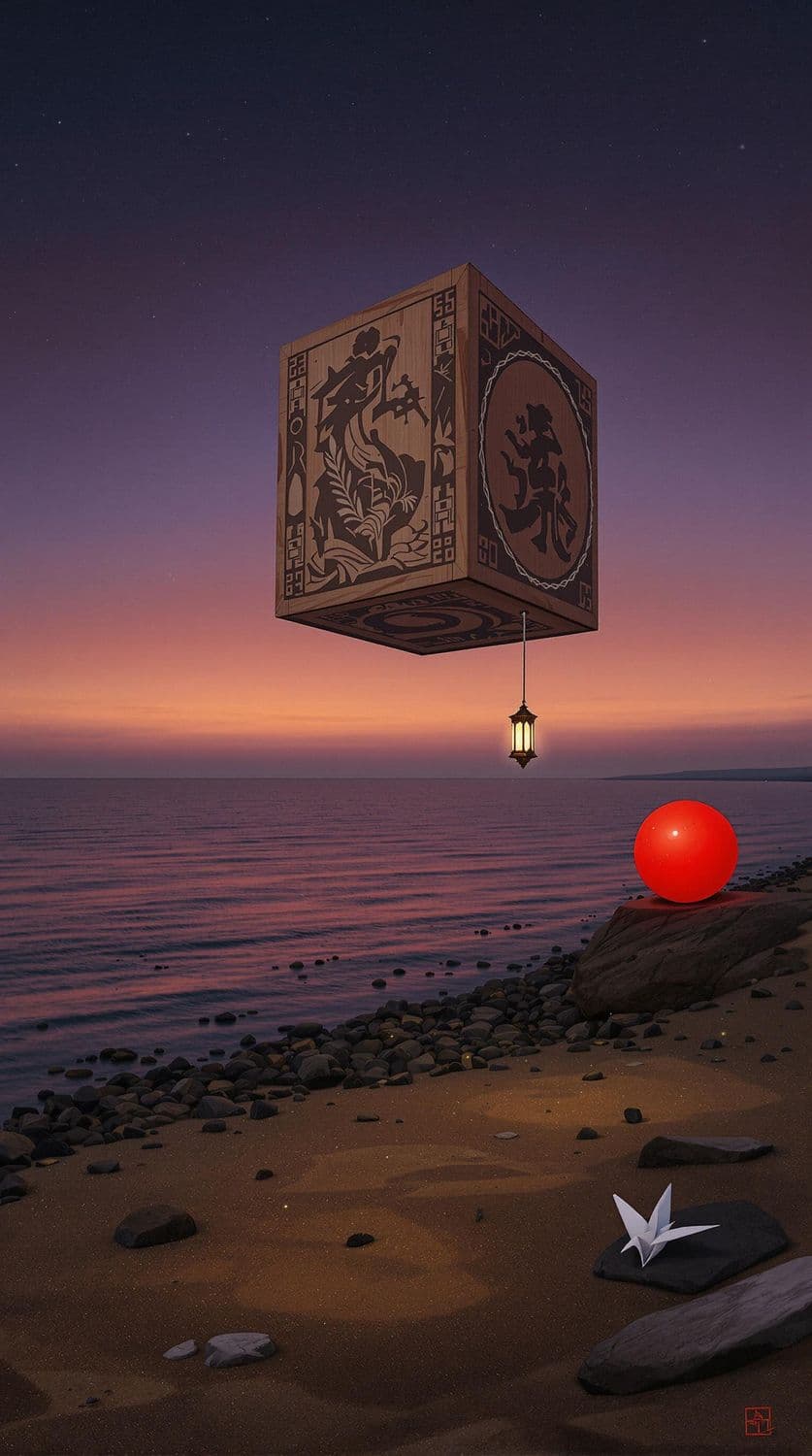 Dusk by the Enchanted Cube