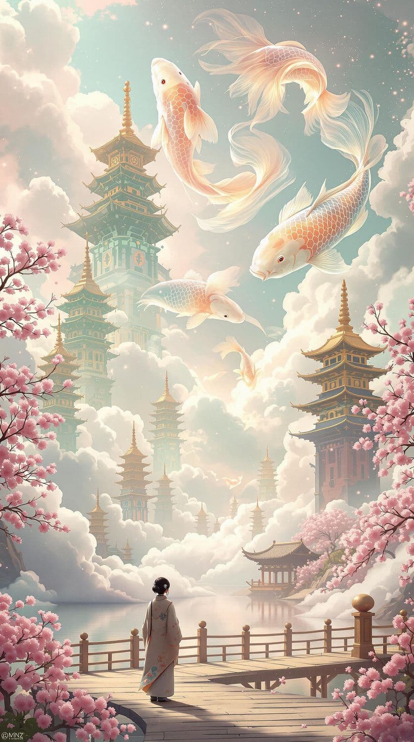 Celestial Koi Dreamscape