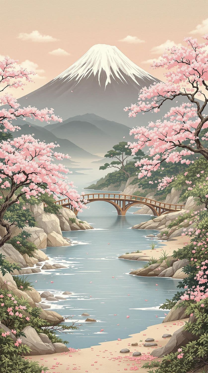 Cherry Blossom Lake