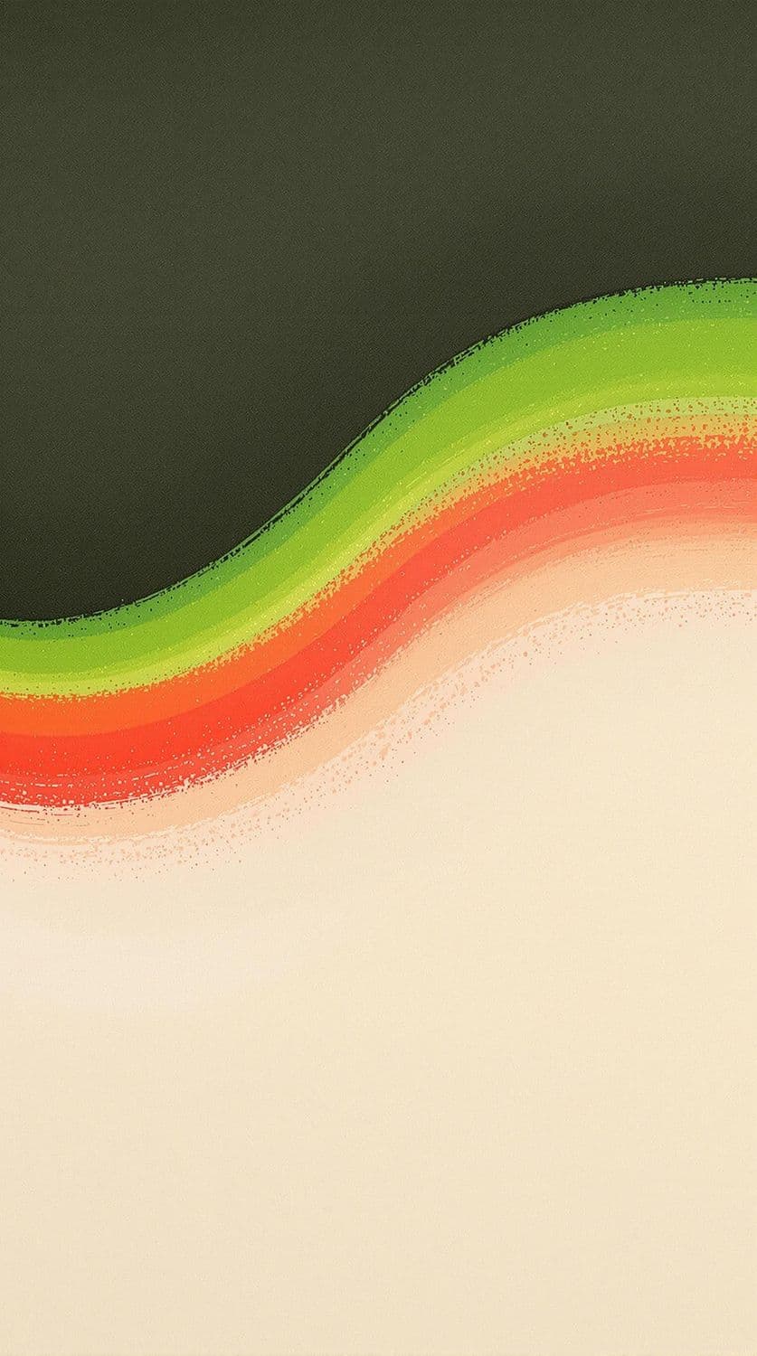 Green to Beige Abstract Flow