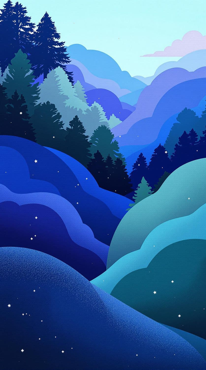 Serene Forest Layers