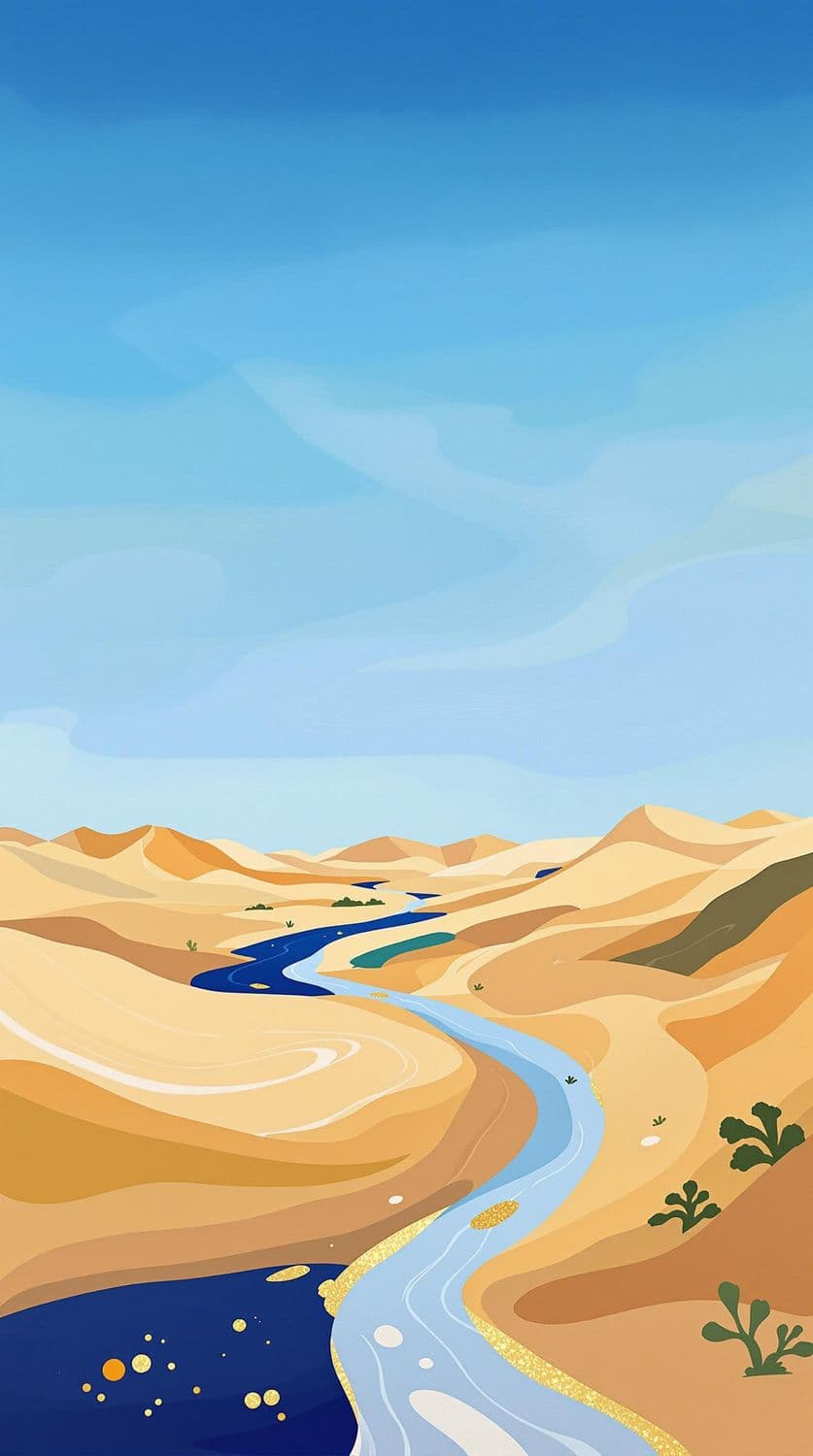 Golden Desert Mirage