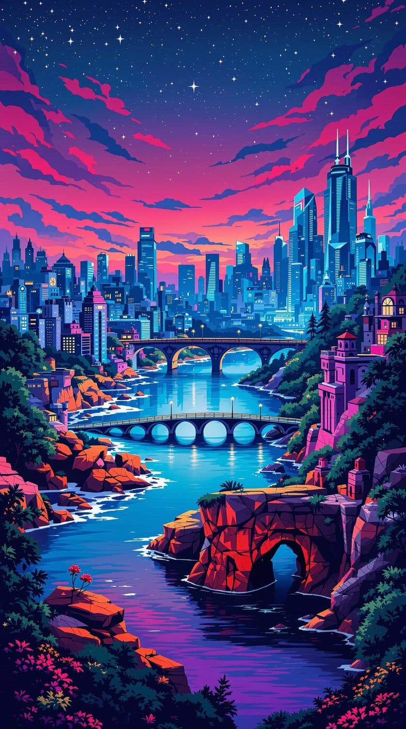 Twilight Urban Mirage