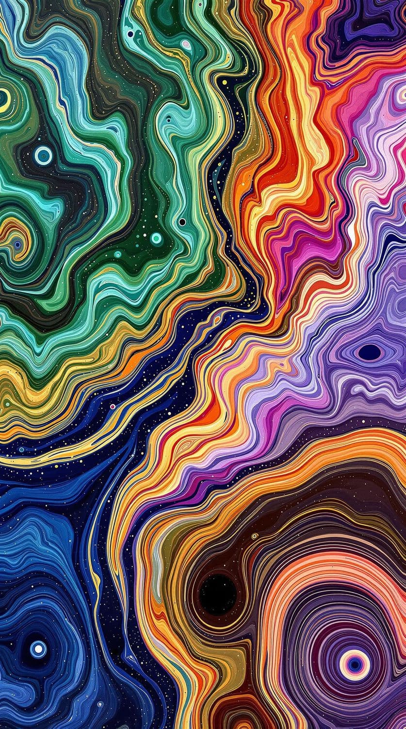 Spiraling Agate Abstraction