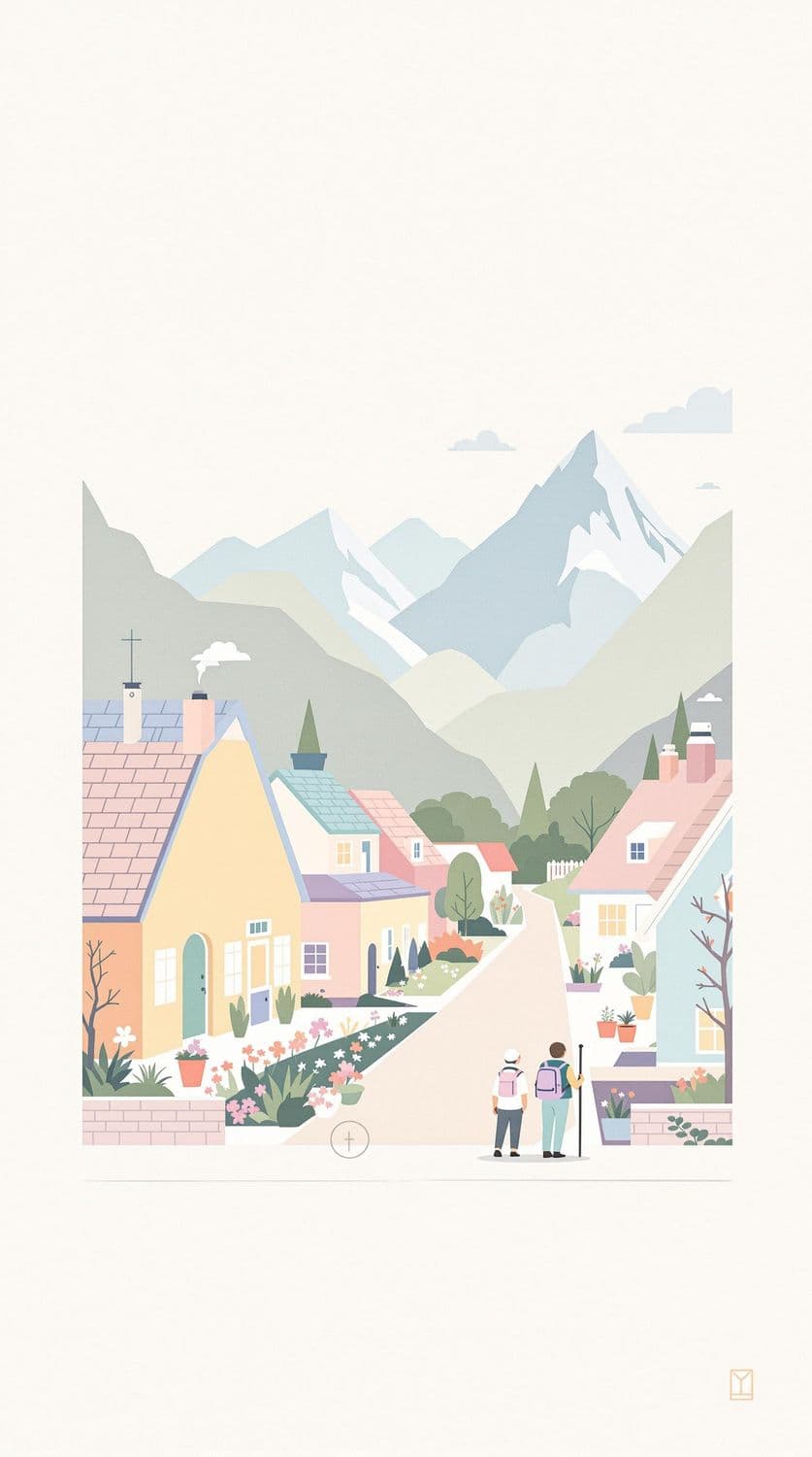 Mountain Village Tranquility