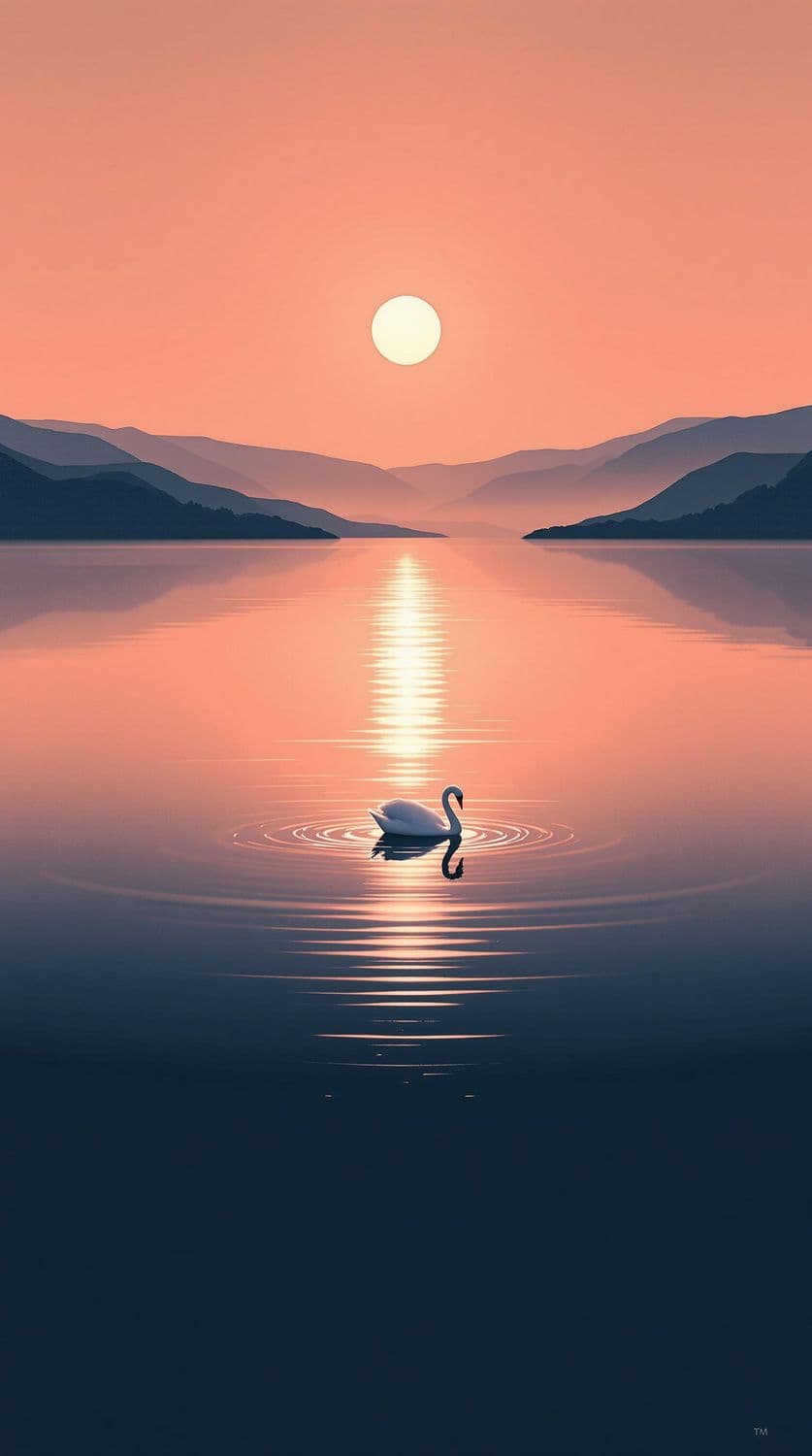 Sunrise Over Misty Waters