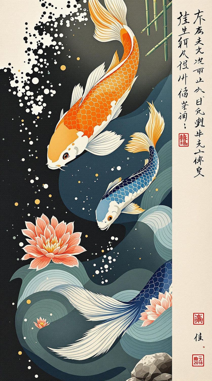 Tranquil Koi Pond