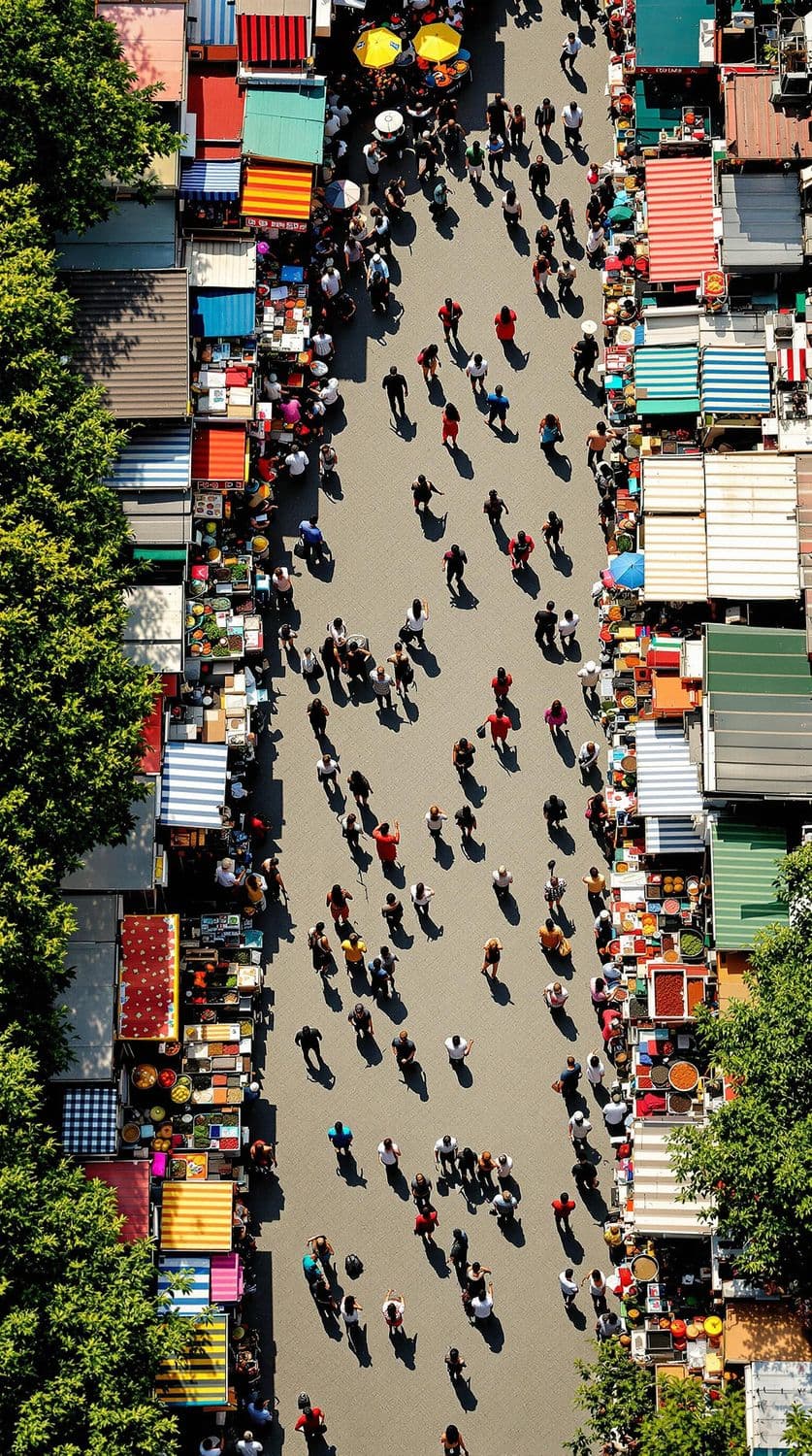 Lively Outdoor Market