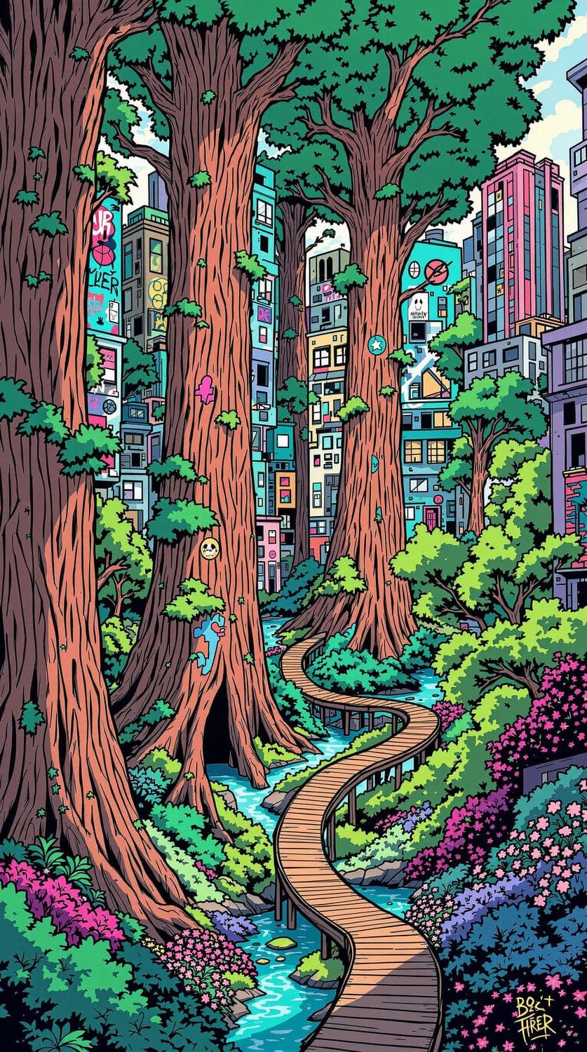 Artistic Urban Forest