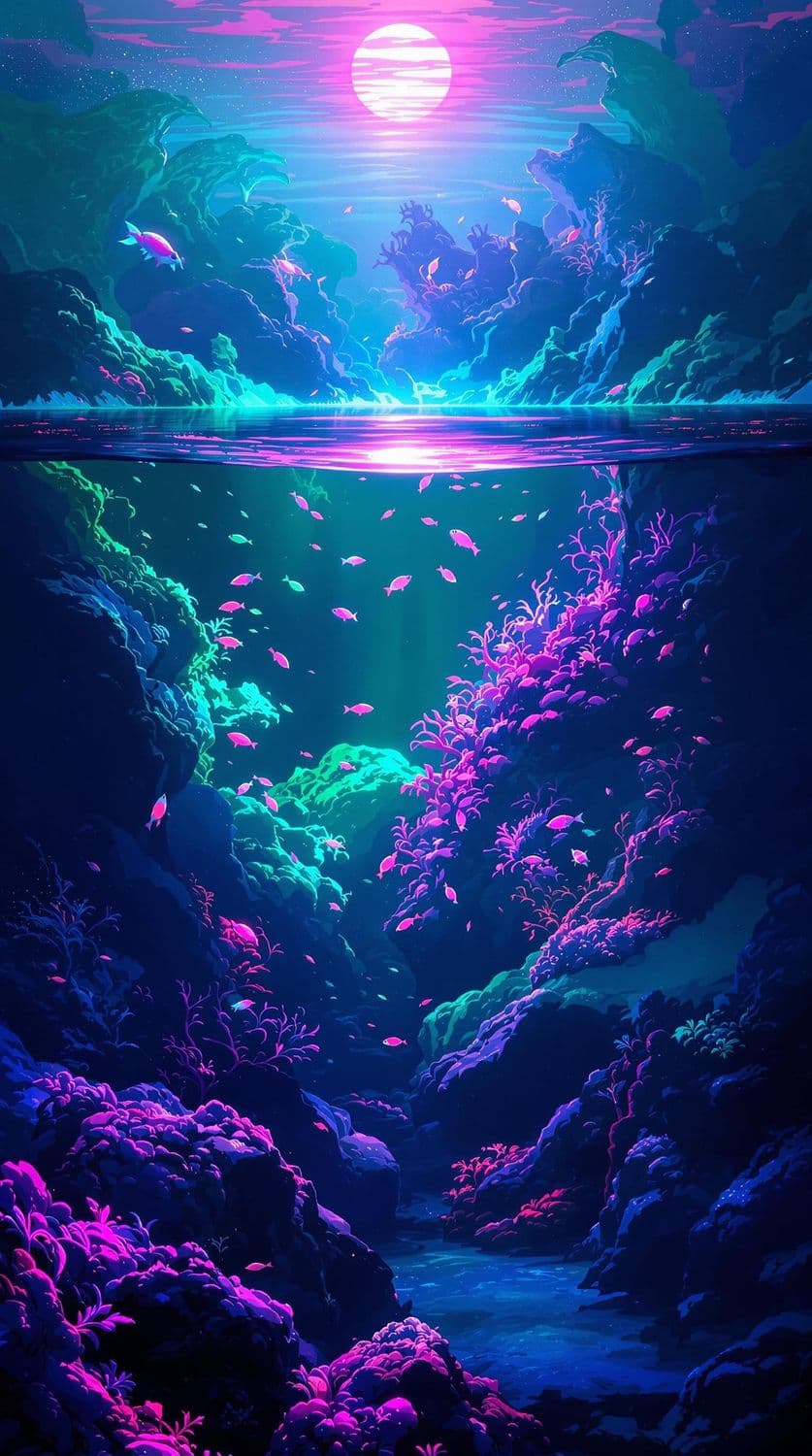 Bioluminescent Ocean Fantasy