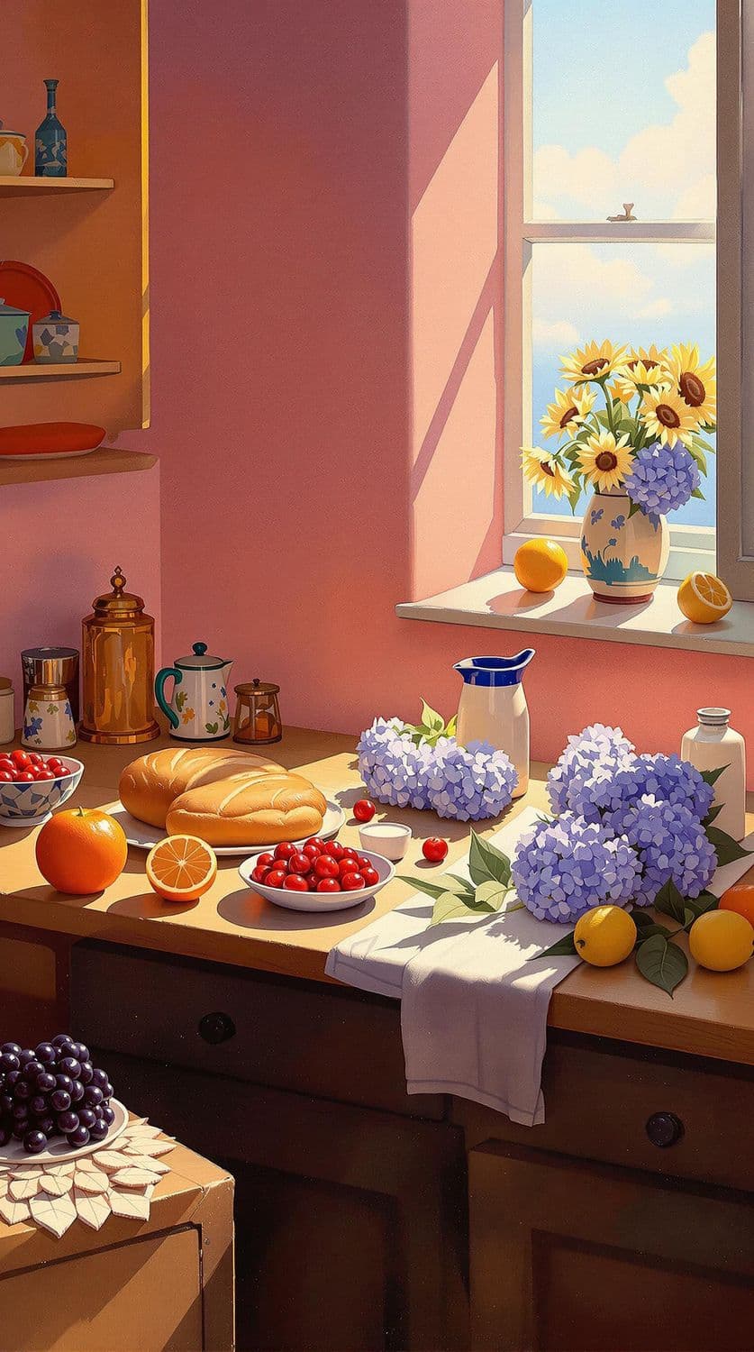 Sunlit Kitchen