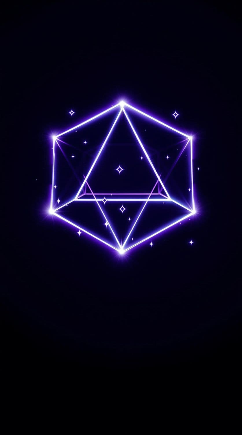 Luminous Hexagon in Cosmic Darkness