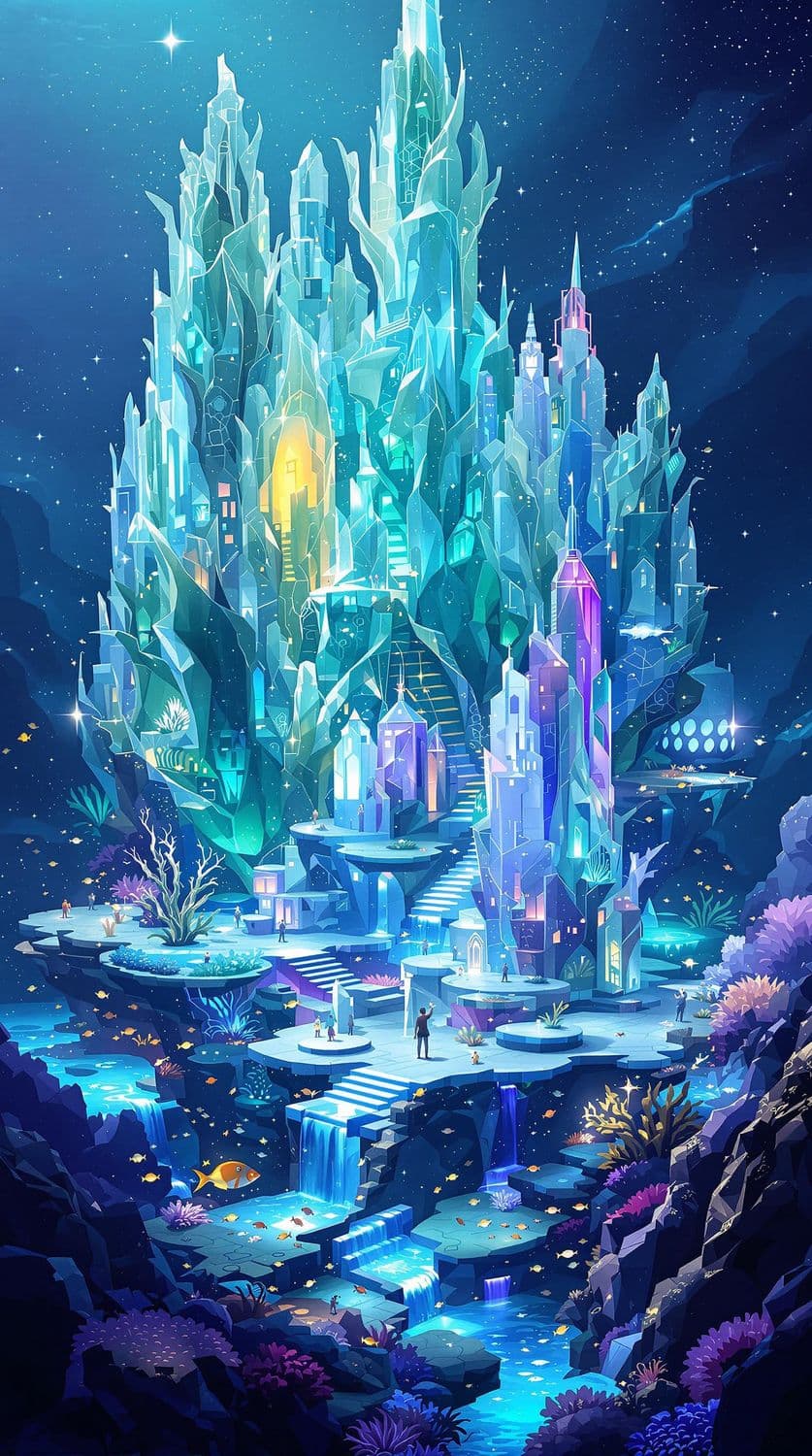 Bioluminescent Underwater Metropolis