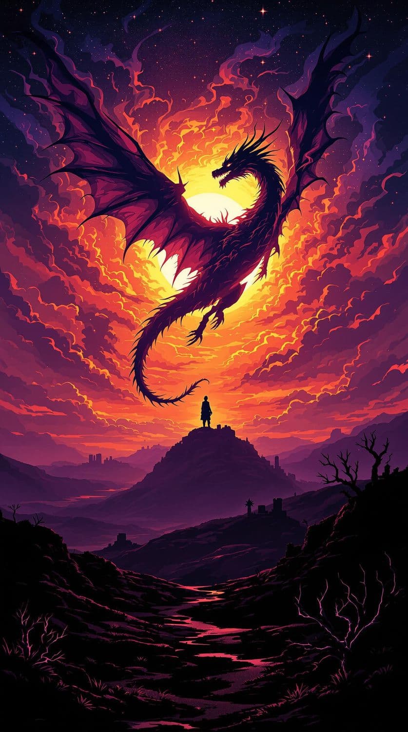 Dragon in the Celestial Sky