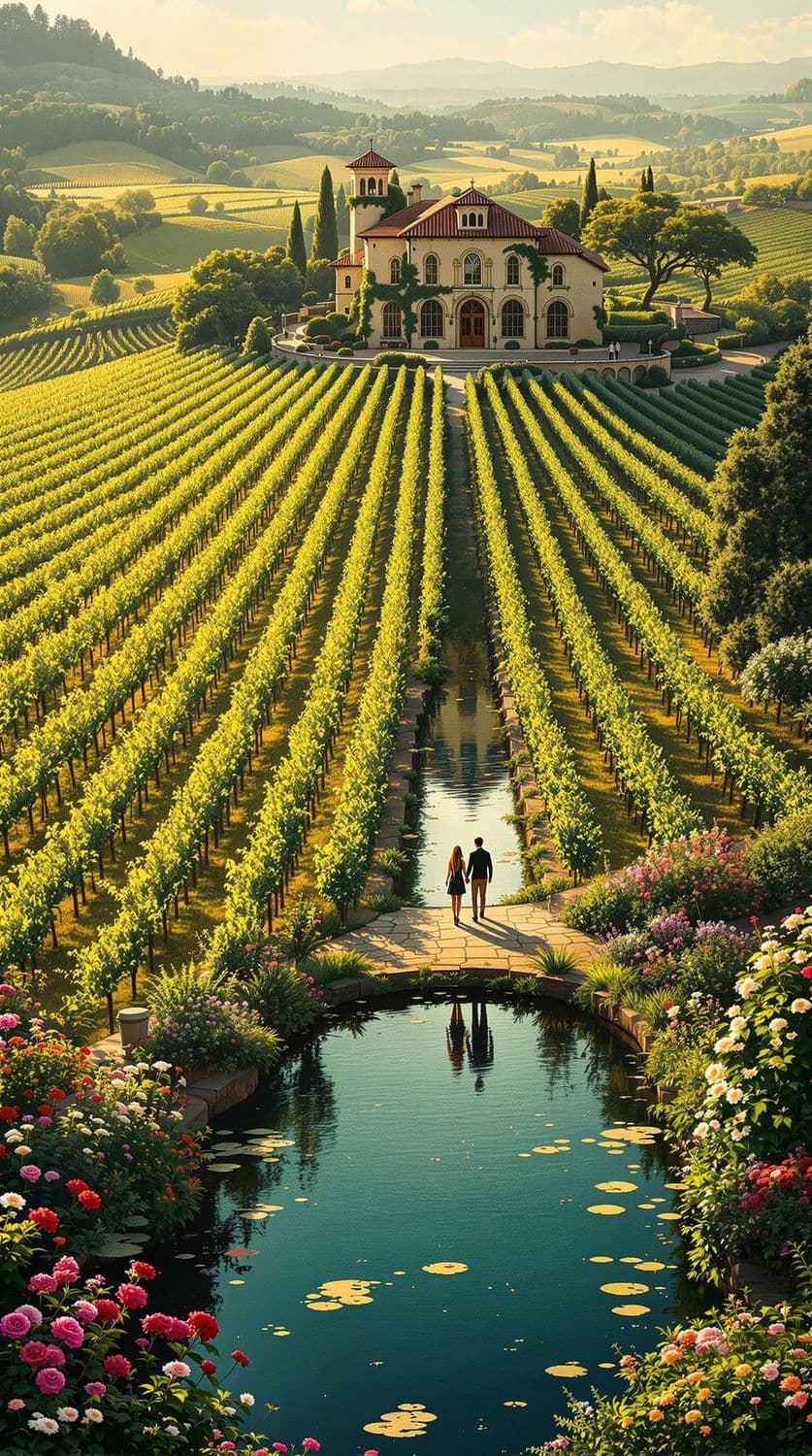 Vineyard Manor at Dusk