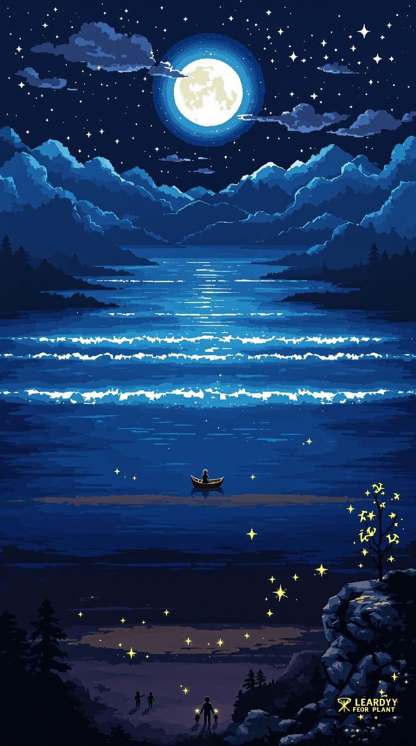 Mystical Night by the Lake