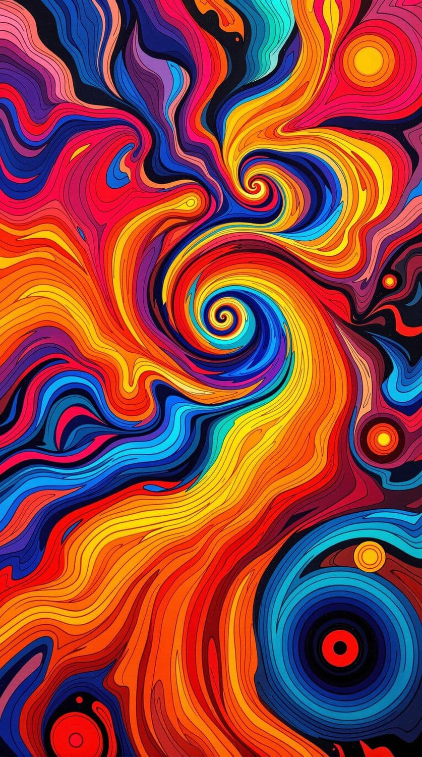 Fiery Dance of Colors