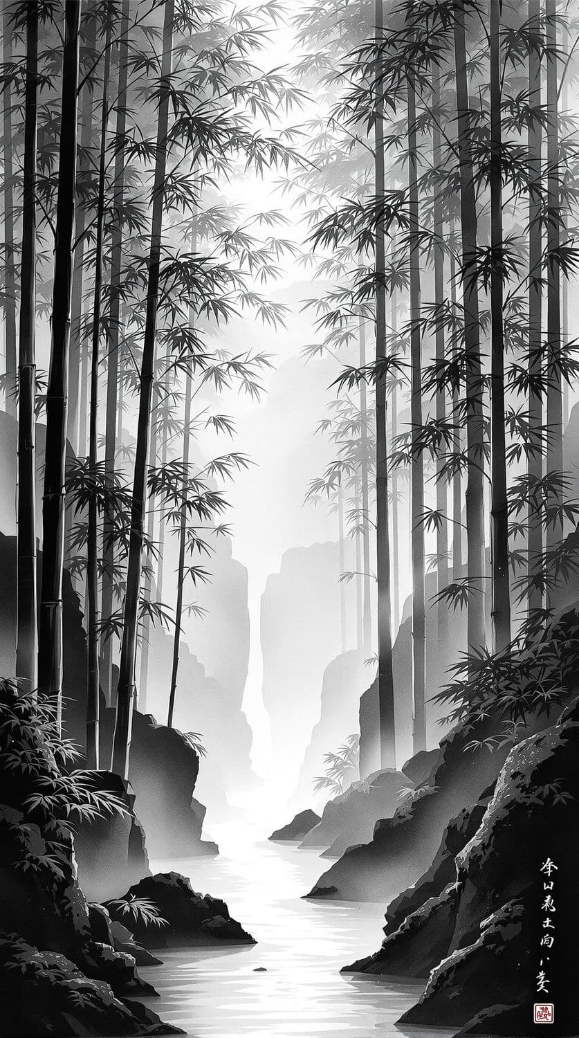 Tranquil Bamboo Forest