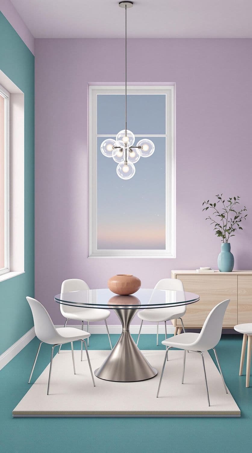 Elegant Dining Area with Evening Ambiance