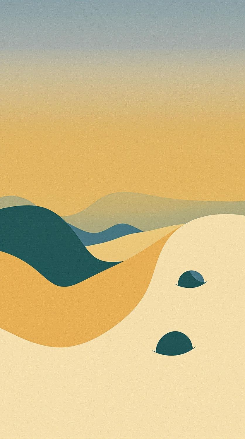 Twilight Desert Dunes