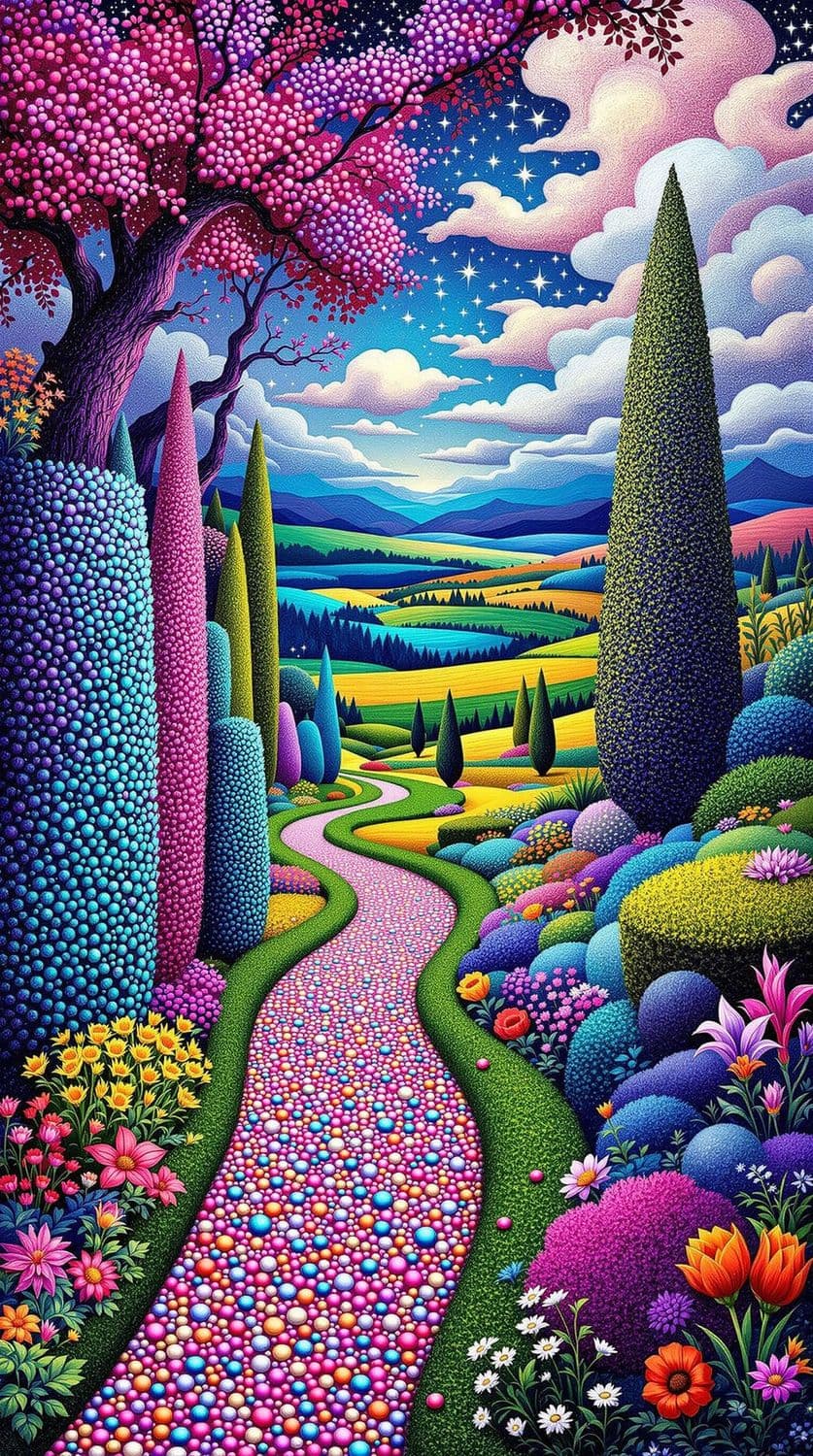 Whimsical Garden Pathway