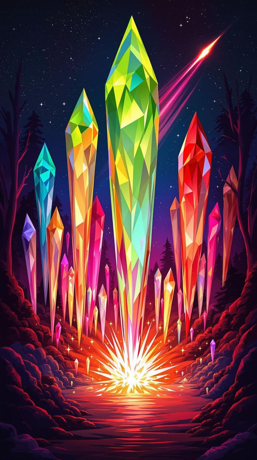 Enchanted Crystal Forest