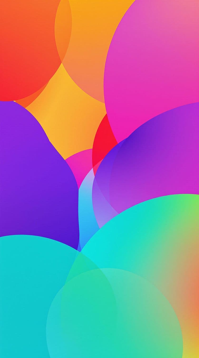 Vibrant Overlapping Circles