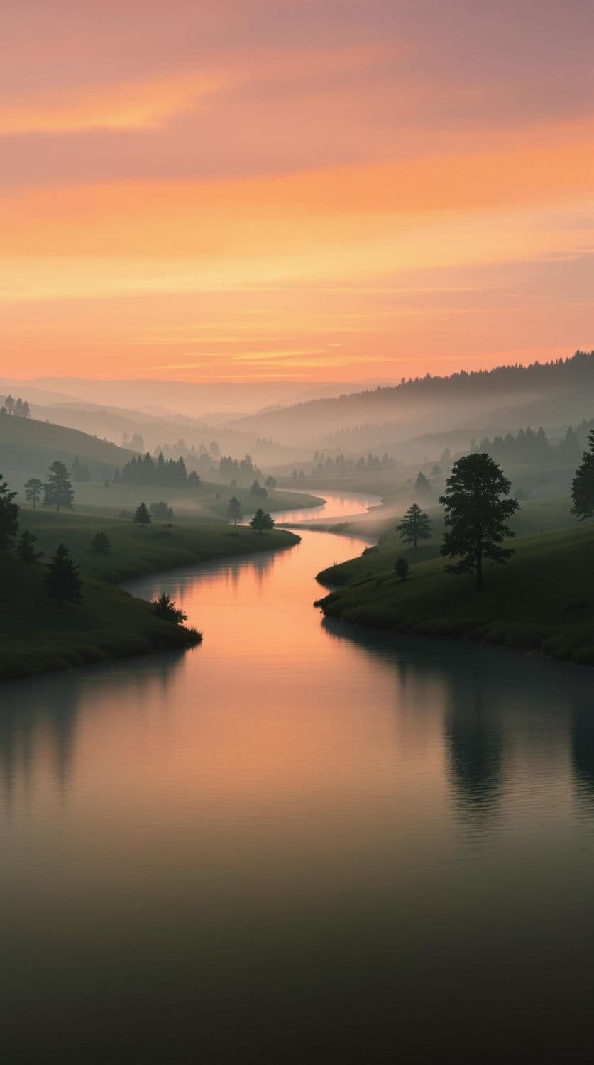 Tranquil Countryside Dusk