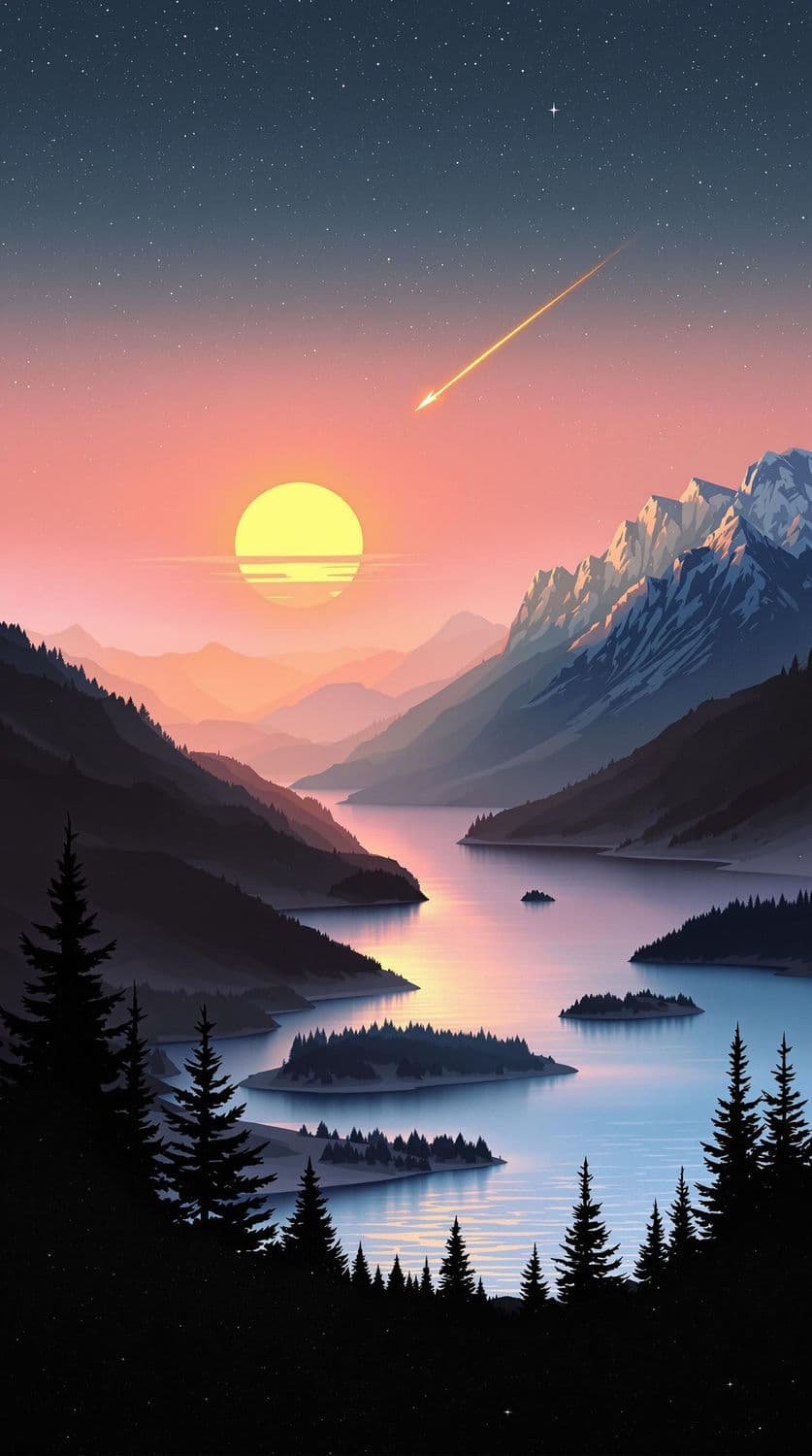 Serene Dawn Landscape