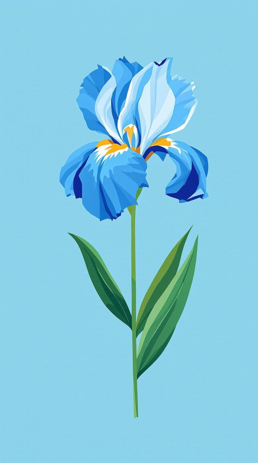 Blue Iris Tranquility