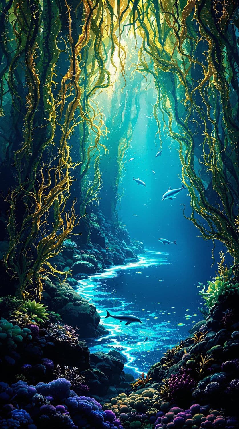 Mystical Underwater Forest