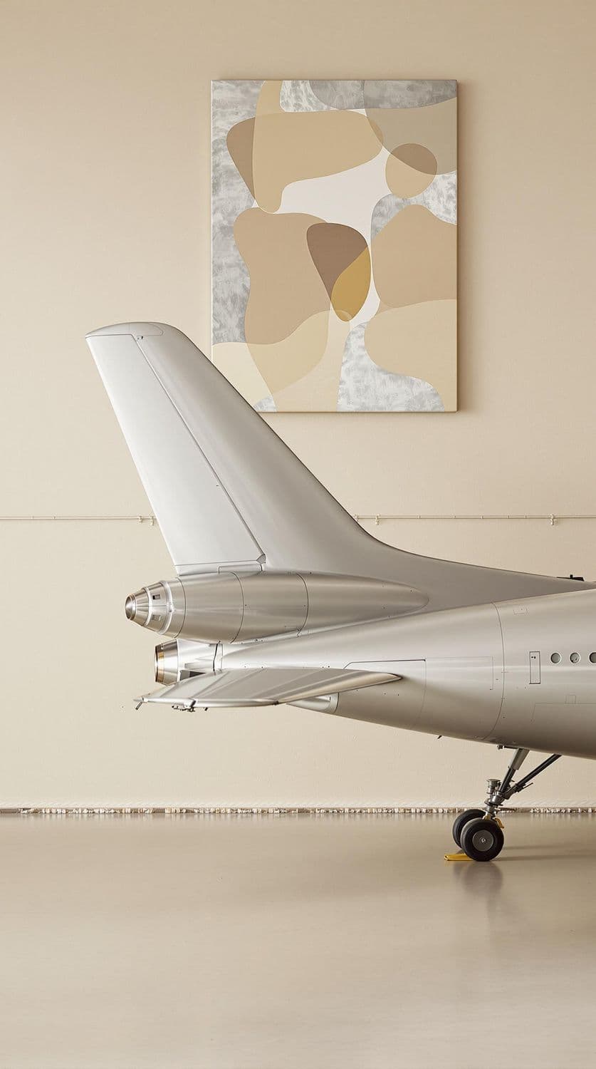 Nostalgic Airplane Elegance