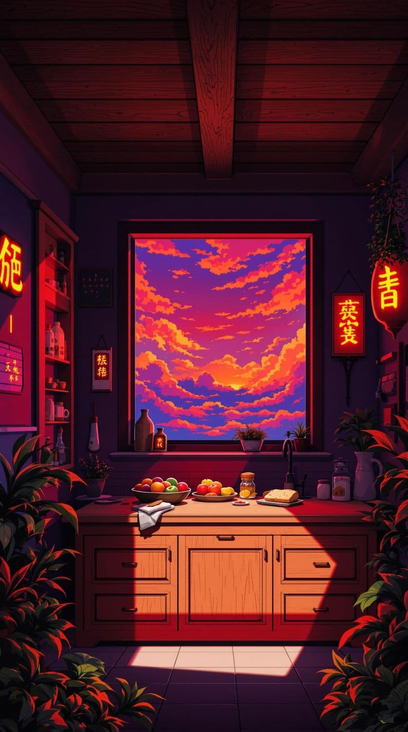 Warm Evening Kitchen