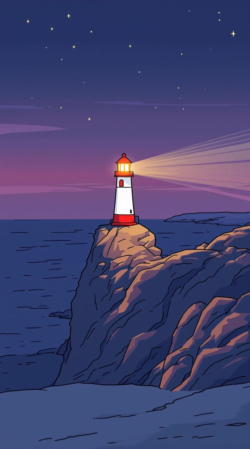 Lighthouse at Dusk