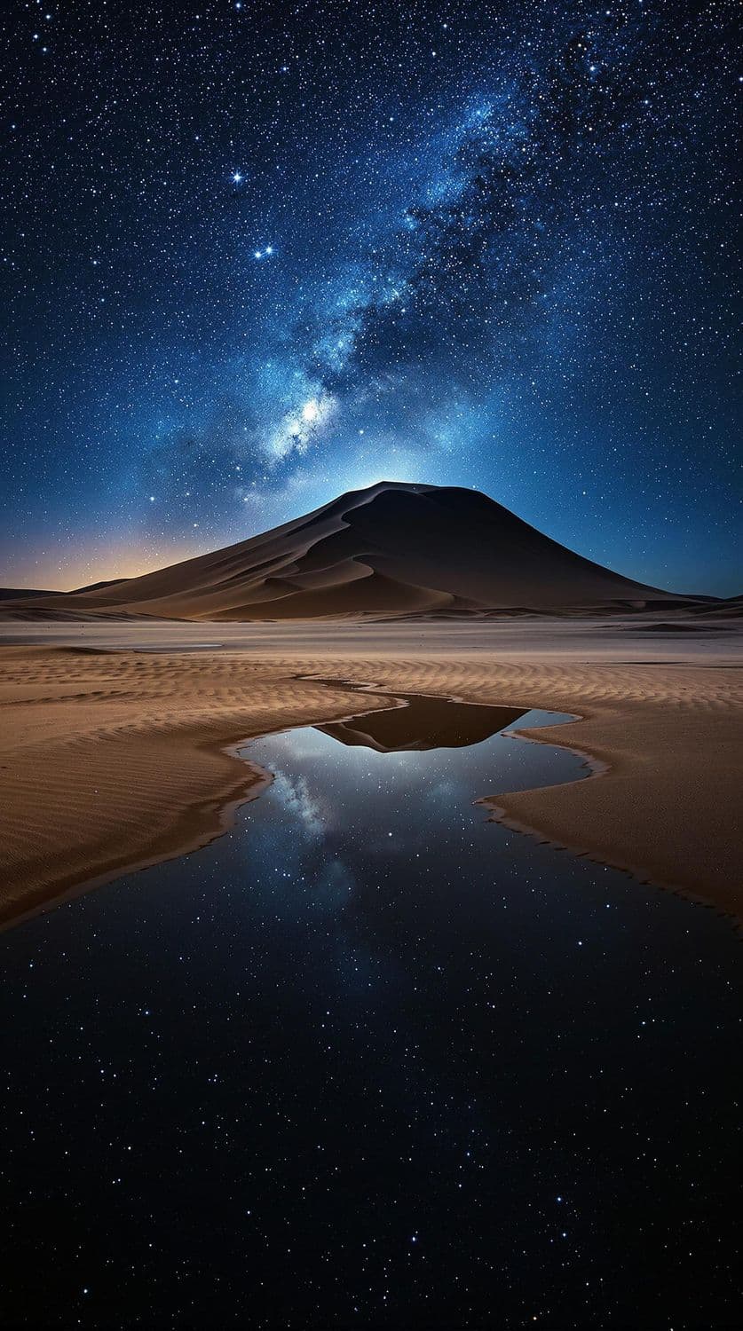Starlit Desert Dunes