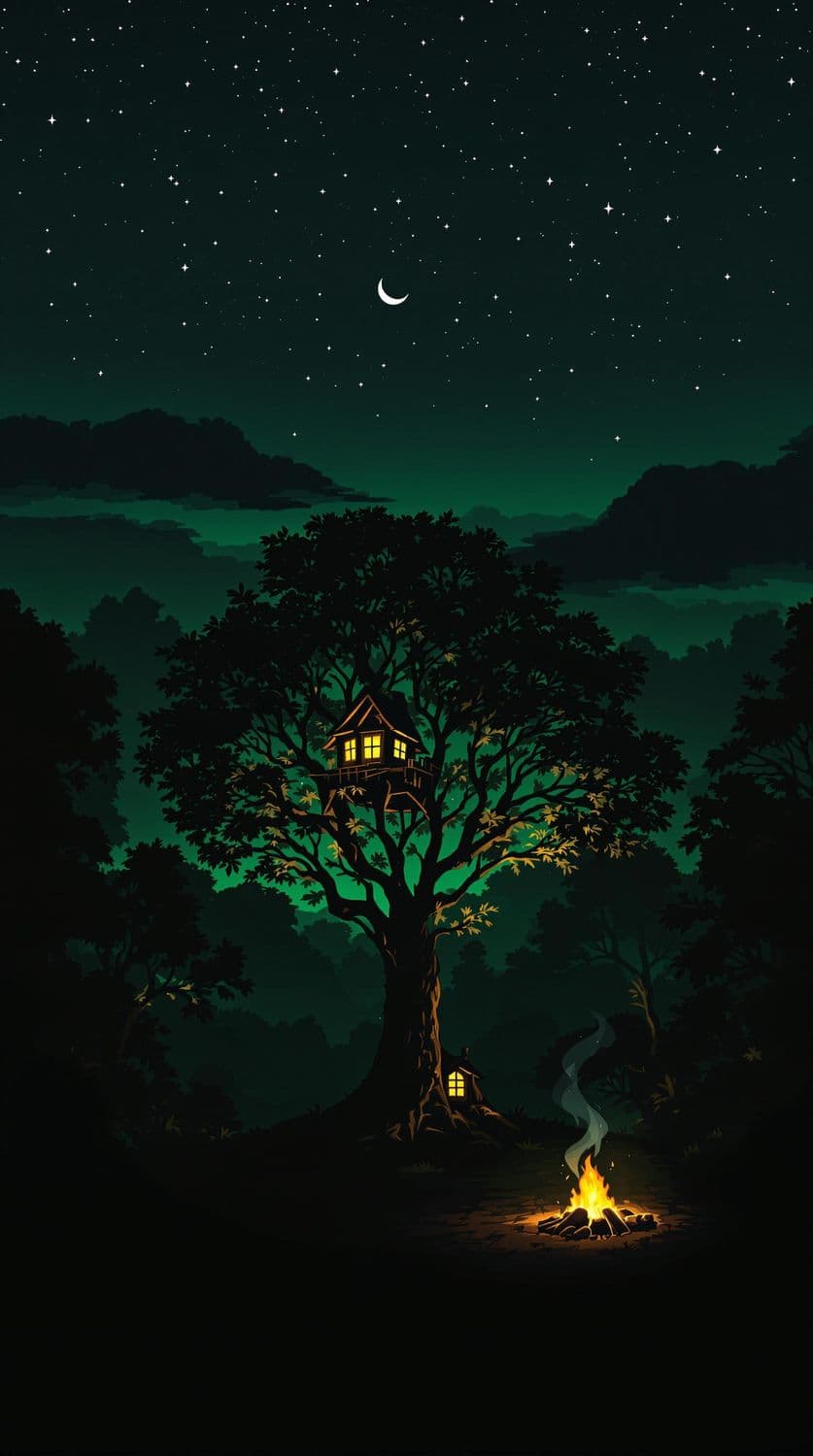 Jungle Treehouse Night