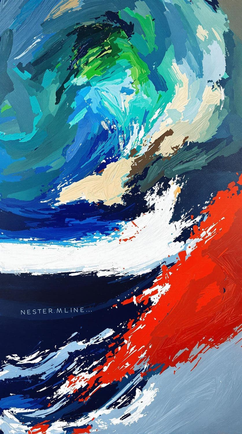 Stormy Sea Abstraction