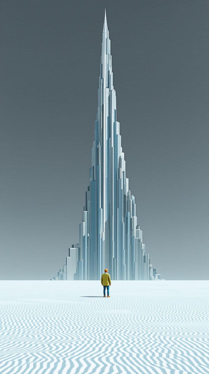 Urban Spire in the Mist