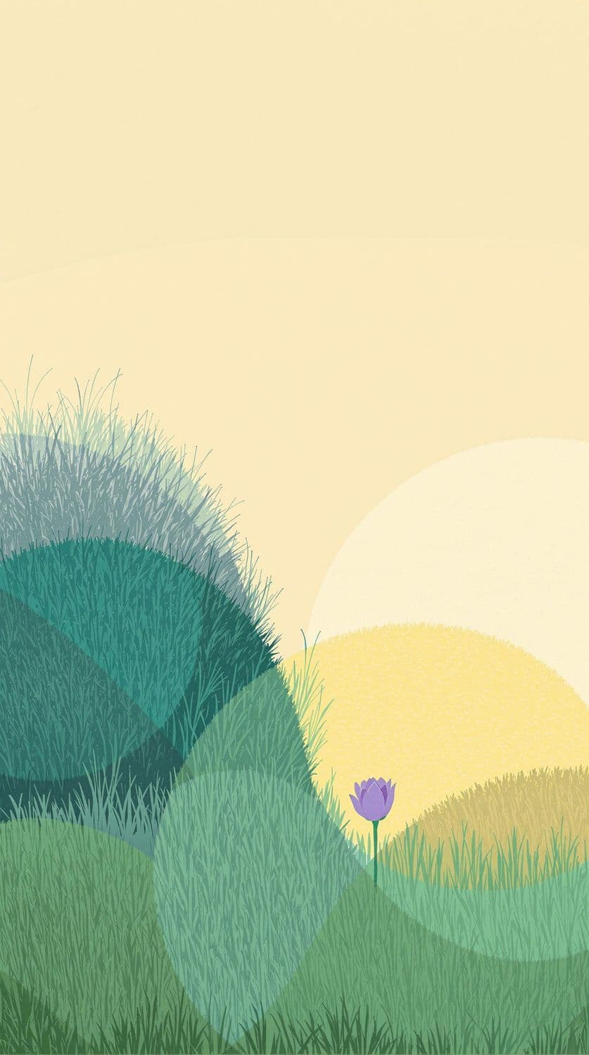 Abstract Meadow Serenity