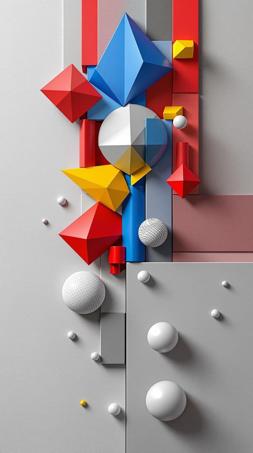 Vibrant Geometric Contrast