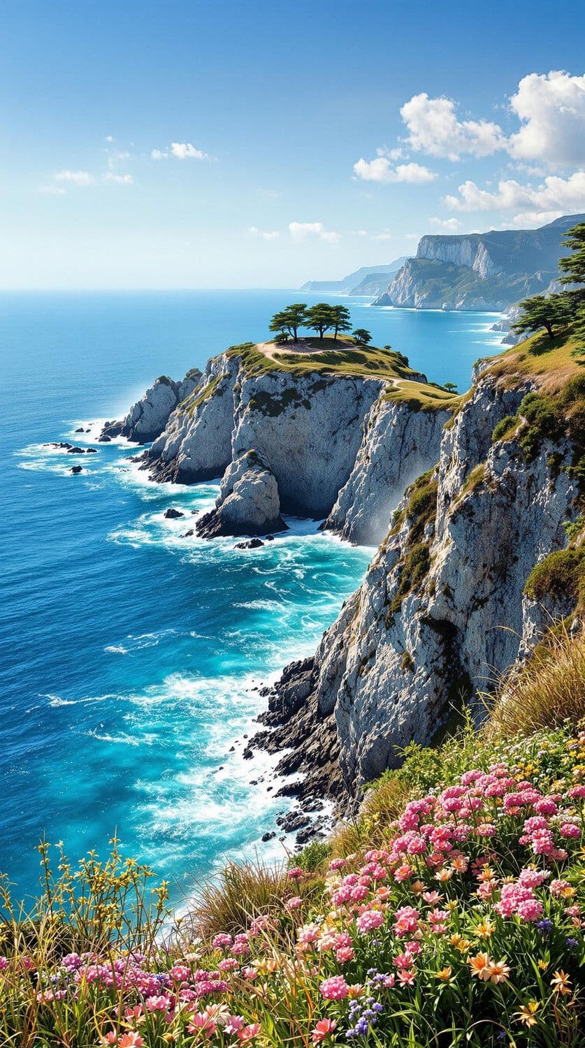 Coastal Cliffs at Sunrise