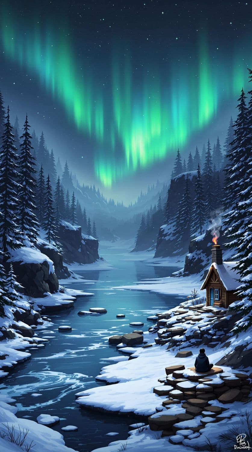 Aurora Winter Serenity