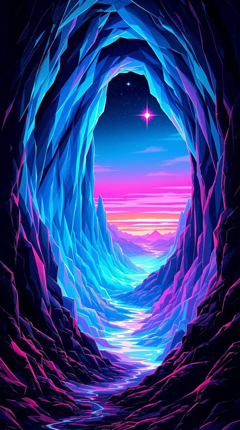 Retro Futuristic Ice Caverns