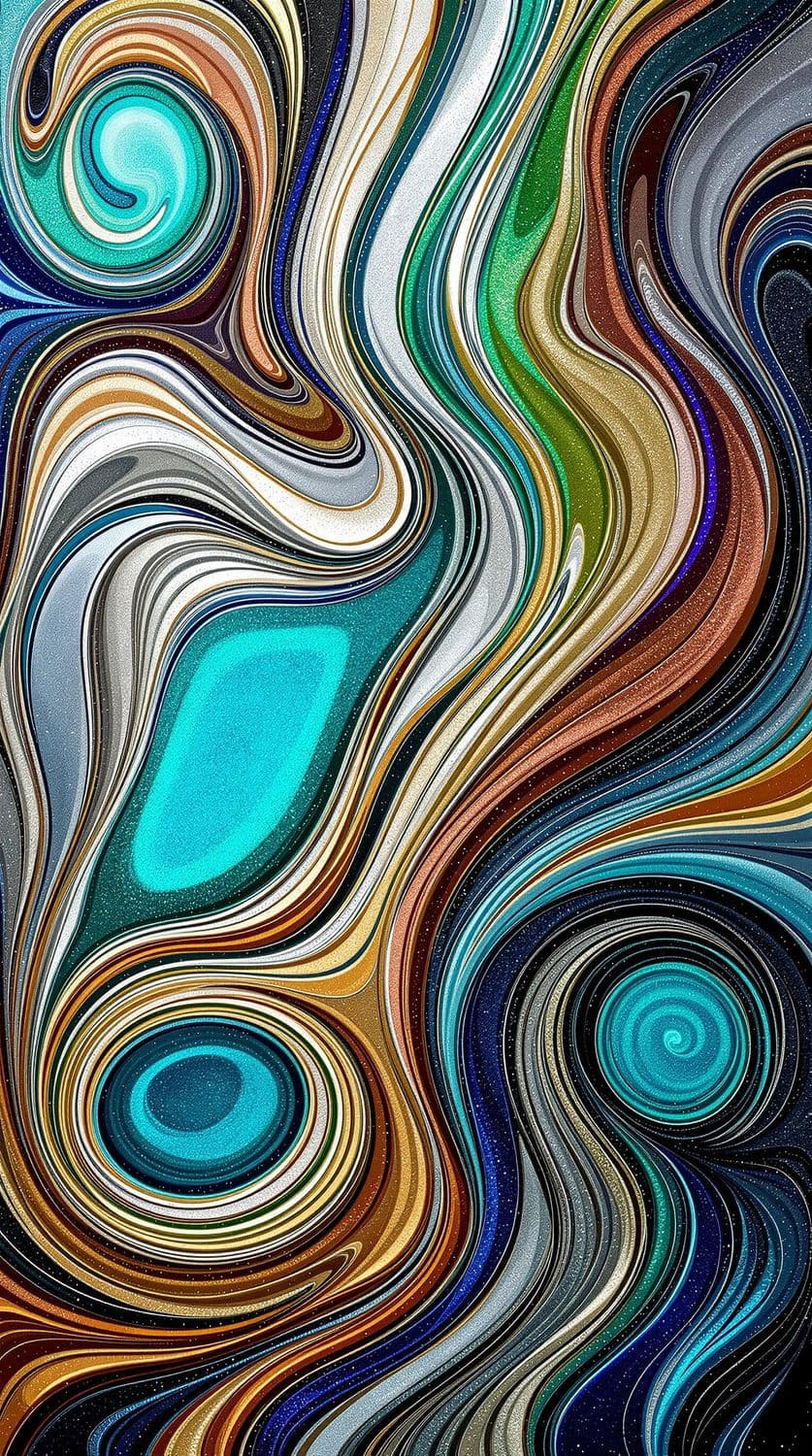 Silver Waves of Elegance