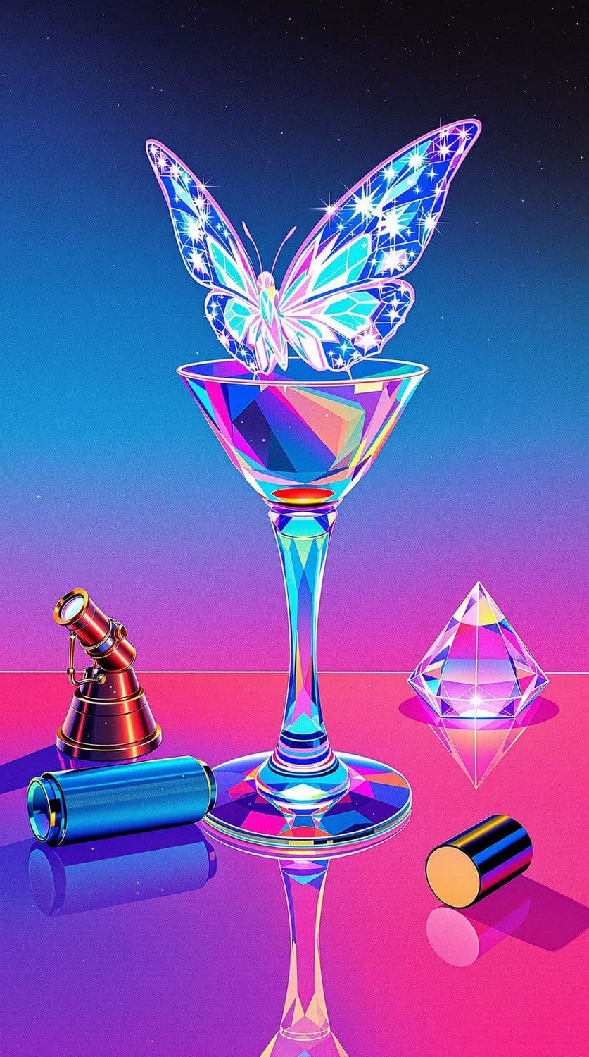 Holographic Butterfly in Cosmic Glow