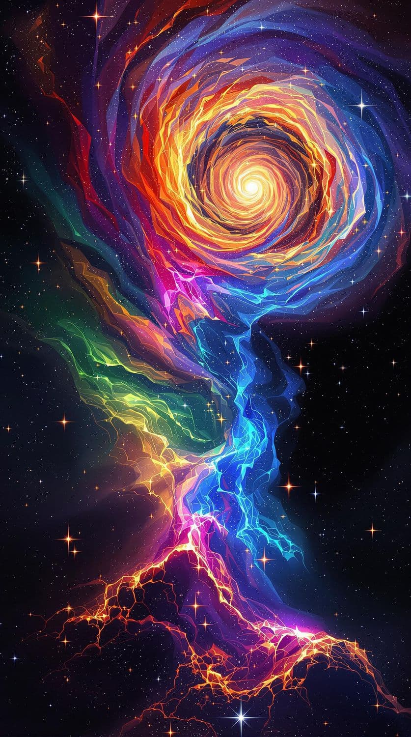 Celestial Dance of Colors